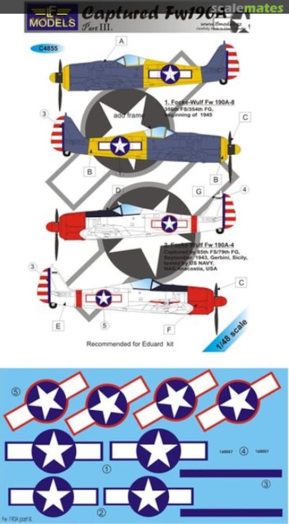 Boxart Captured Focke-Wulf Fw.190A Part III. C4855 LF Models Boxart Captured Focke-Wulf Fw.190A Part III. C4855 LF Models
