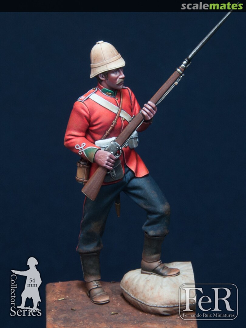 Boxart Private, 24th Regiment of Foot, Rorke’s Drift, 1879 DZS00004 FeR Miniatures