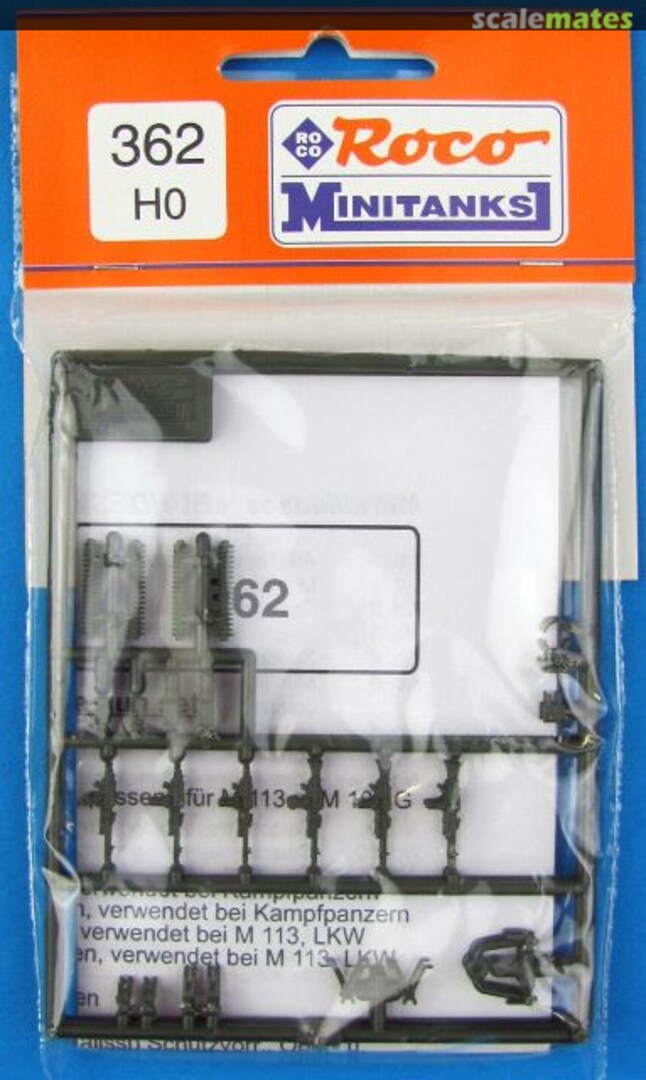 Boxart Machine Gun Set 362 Roco Minitanks