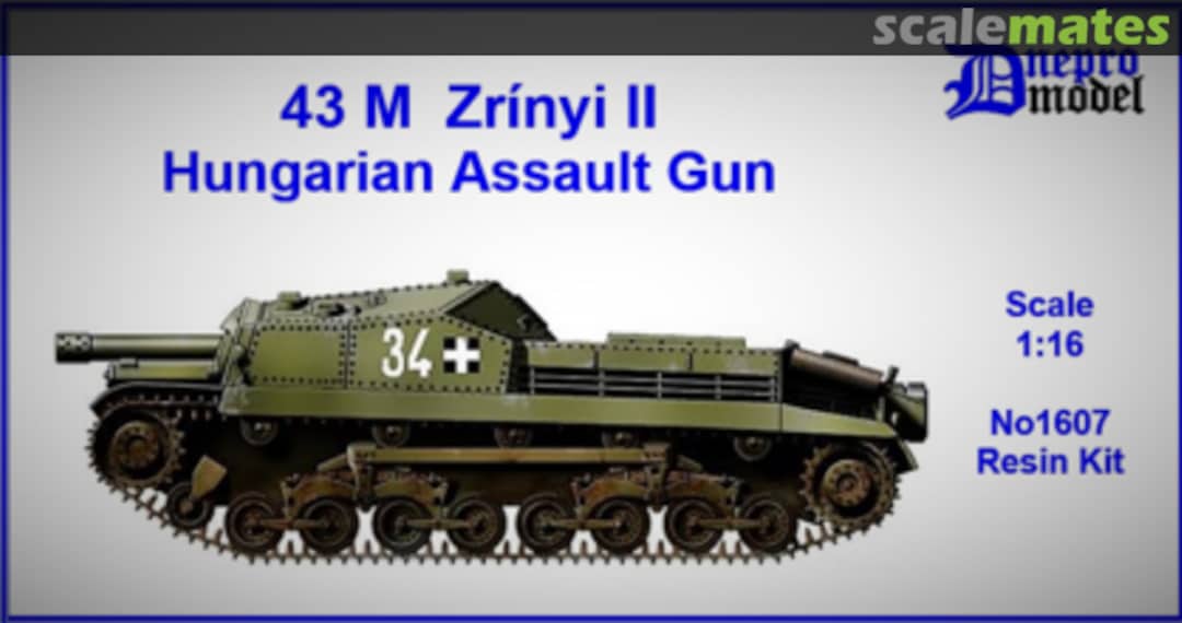 Boxart 43M Zrínyi II Hungarian Assault Gun 1607 Dnepro Model Boxart 43M Zrínyi II Hungarian Assault Gun 1607 Dnepro Model