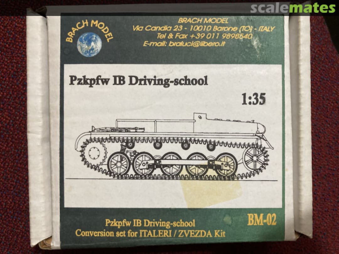 Boxart Pzkpfw IB Driving School conversion BM-02 Brach Model Boxart Pzkpfw IB Driving School conversion BM-02 Brach Model