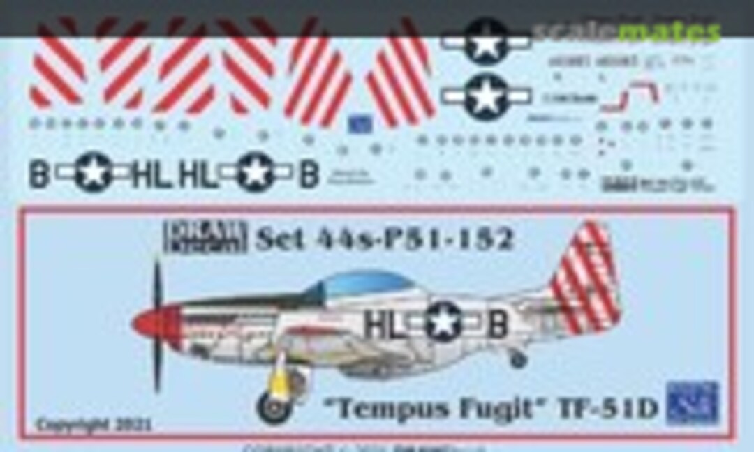 1:144 “Tempus Fugit” TF-51D (Draw Decal 44-P51-152) 44-P51-152