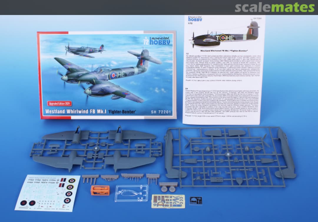 Contents Westland Whirlwind FB Mk.I SH72201 Special Hobby