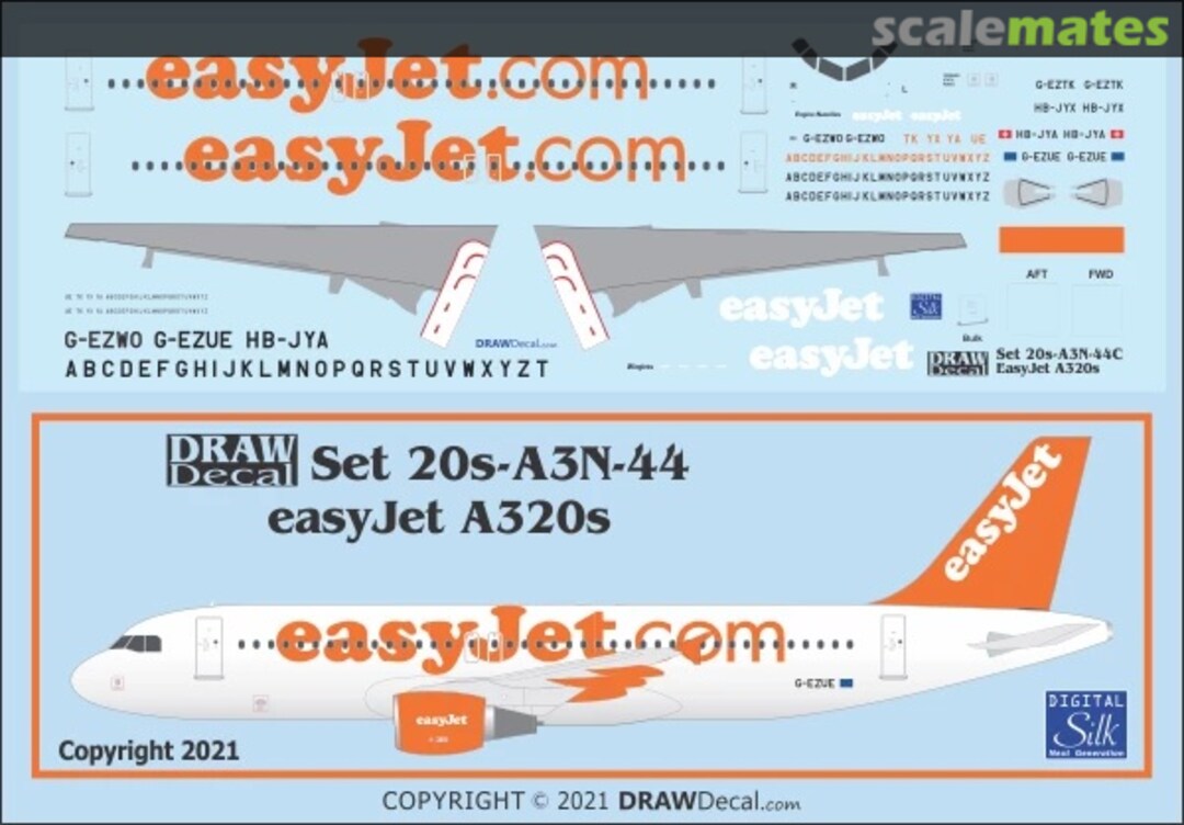 Boxart easyJet A320s 20-A3N-44C Draw Decal Boxart easyJet A320s 20-A3N-44C Draw Decal