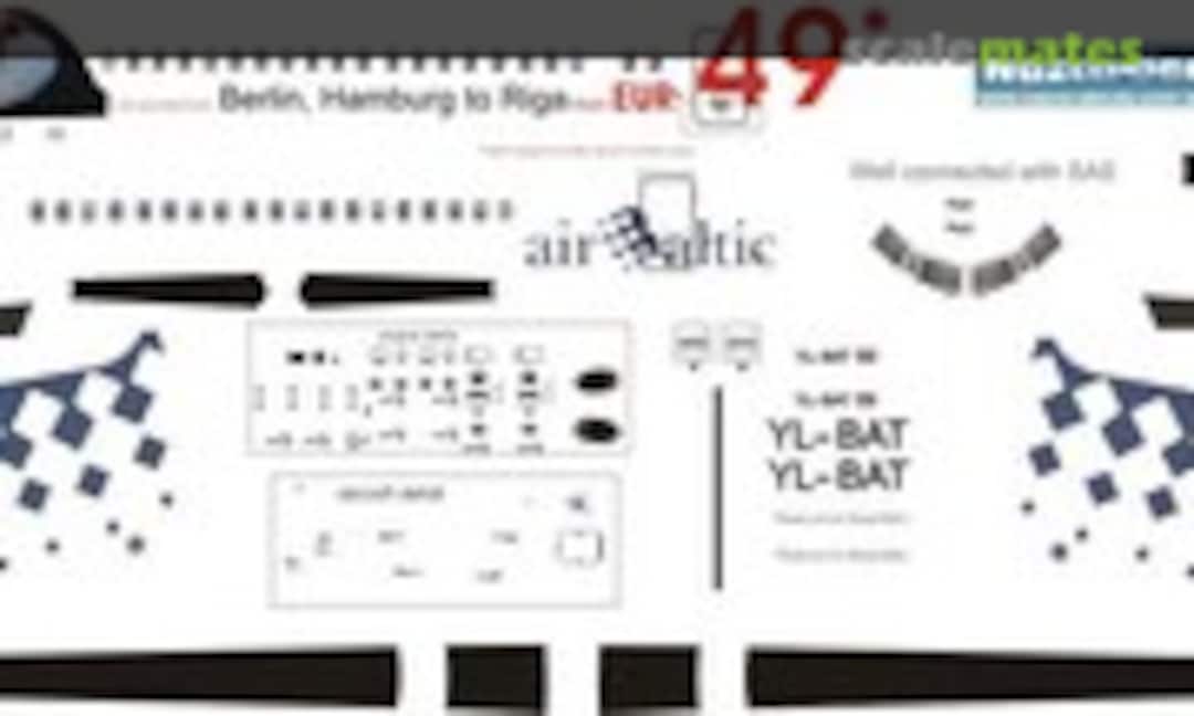1:144 Air baltic F-50 (Nazca decals bal002) bal002