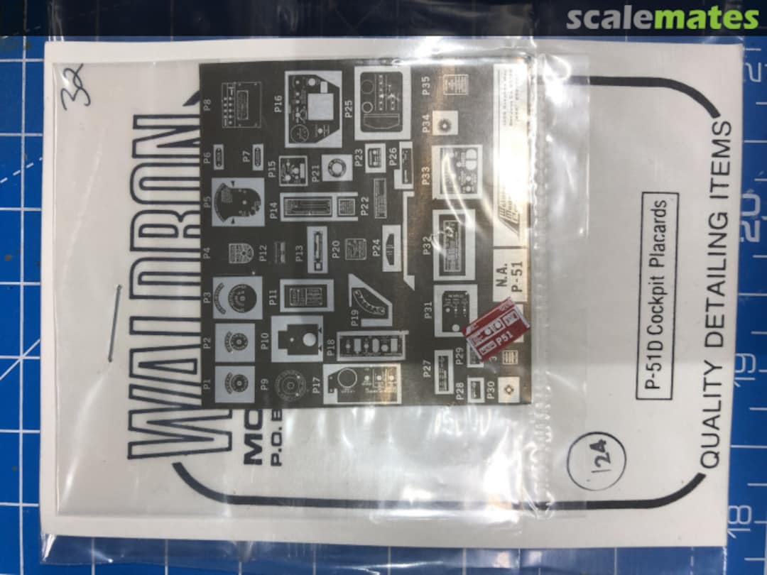 Boxart P51D Mustang Cockpit Placards WRP24-032 Waldron Model Products Boxart P51D Mustang Cockpit Placards WRP24-032 Waldron Model Products