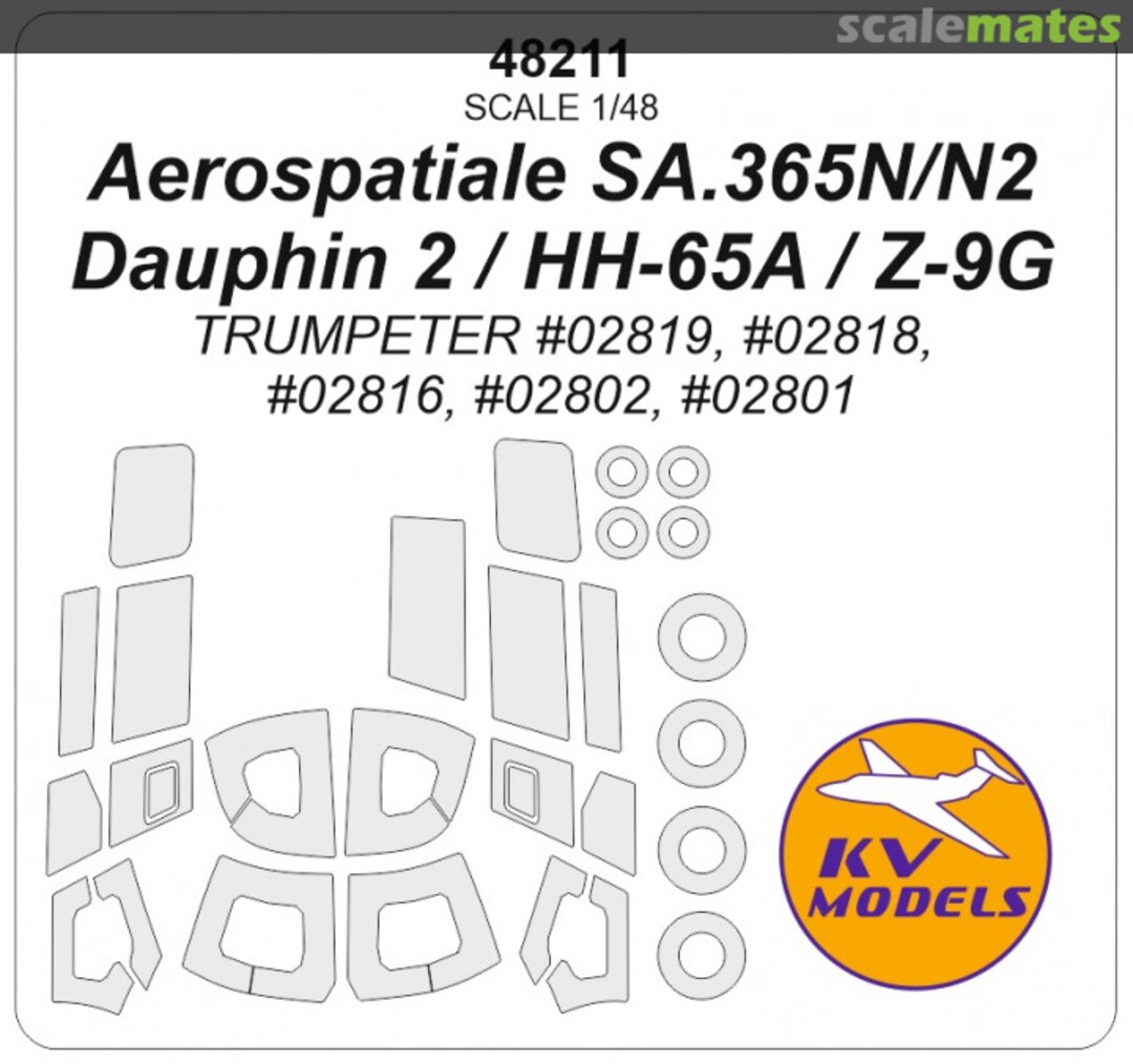 Boxart SA.365N / SA.365N2 / HH-65 / Z-9G Dauphin 2 48211 KV Models Boxart SA.365N / SA.365N2 / HH-65 / Z-9G Dauphin 2 48211 KV Models