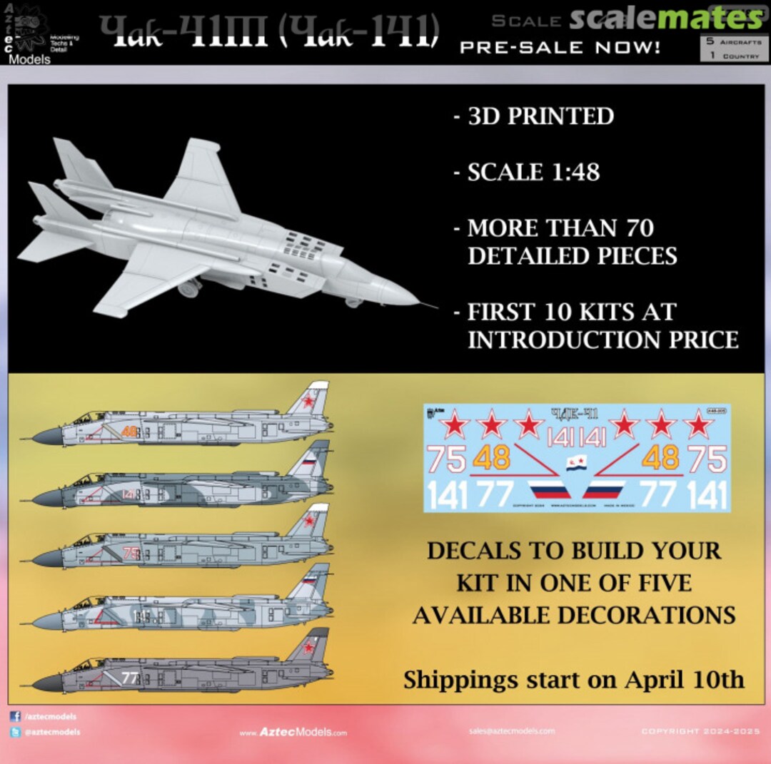 Boxart Yak-41M KAZT4805 Aztec Models Boxart Yak-41M KAZT4805 Aztec Models