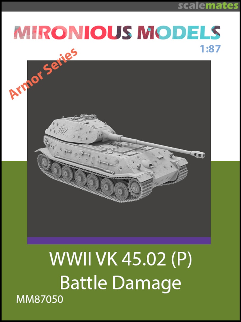 Boxart German WWII VK 45.02 (P) - Battle Damage MM87050 Mironious Models