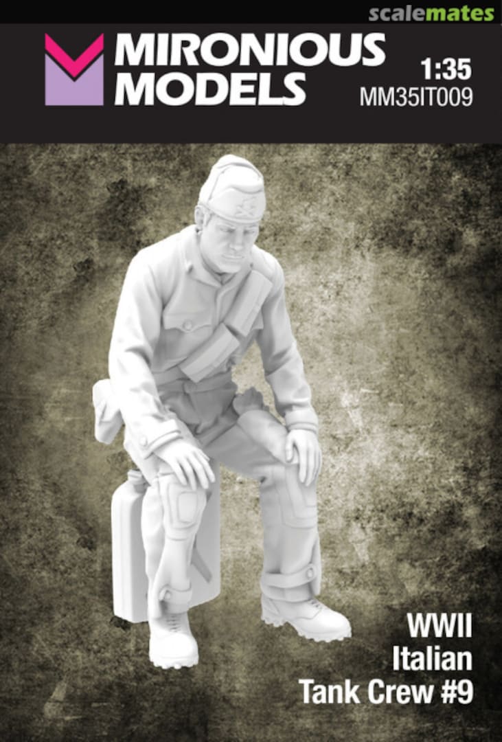 Boxart Italian WWII Tank Crew No.9 (1 Figure / 3D-Printed) MM35IT009 Mironious Models