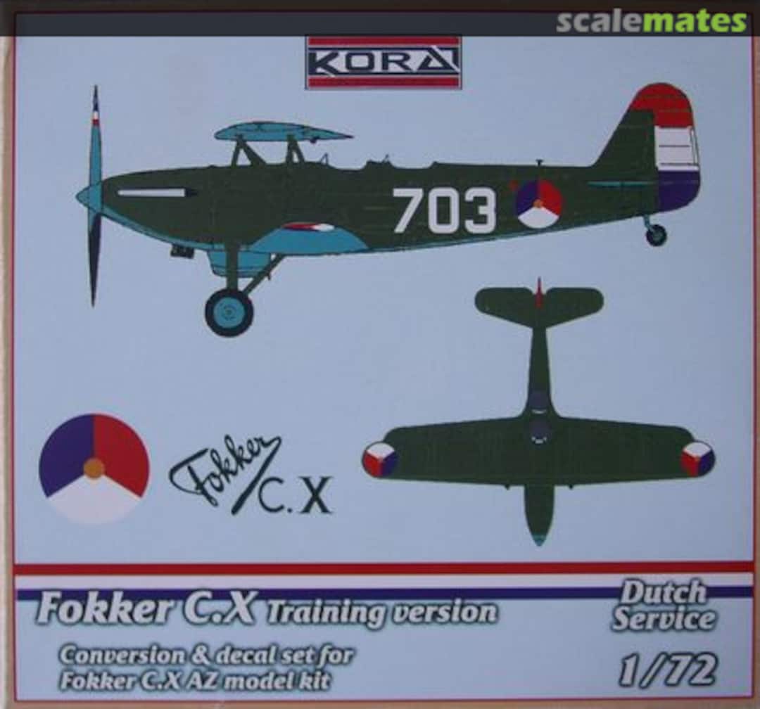 Boxart Fokker C.X Training version C7255 Kora Models Boxart Fokker C.X Training version C7255 Kora Models