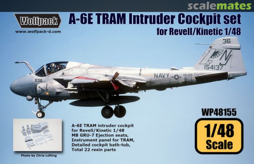 Boxart A-6E TRAM Intruder Cockpit Set WP48155 Wolfpack Boxart A-6E TRAM Intruder Cockpit Set WP48155 Wolfpack