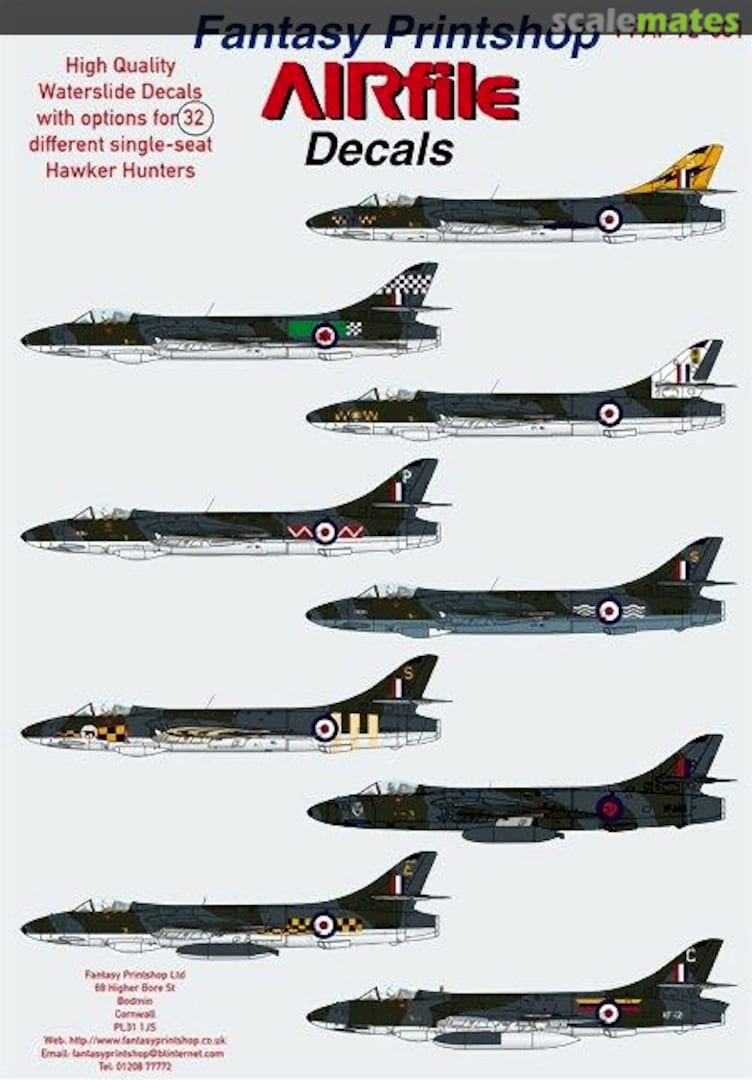 Boxart RAF Hawker Hunters FPAF 72-001 Fantasy Printshop Boxart RAF Hawker Hunters FPAF 72-001 Fantasy Printshop