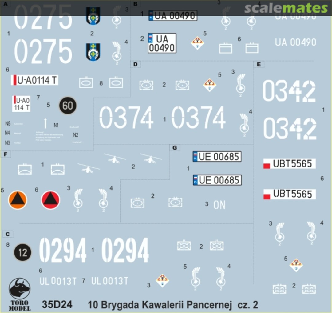 Boxart 10th Armoured Cavalry Brigade 35D24 ToRo Model Boxart 10th Armoured Cavalry Brigade 35D24 ToRo Model