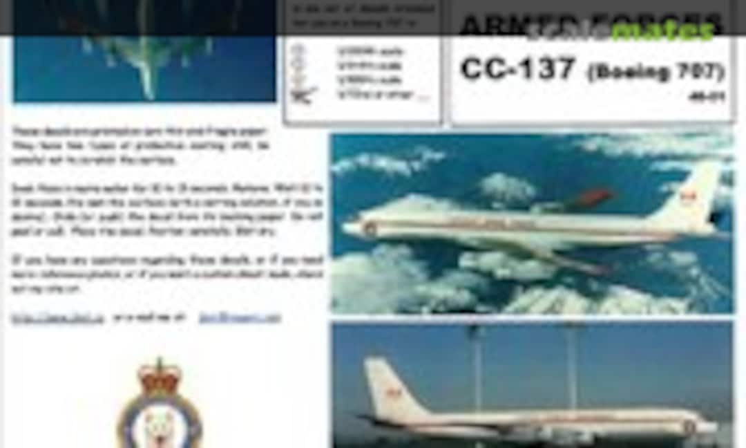 1:72 Canadian Armed Forces CC-137 (Boeing 707) (JBOT Decals 072-40-01) 072-40-01