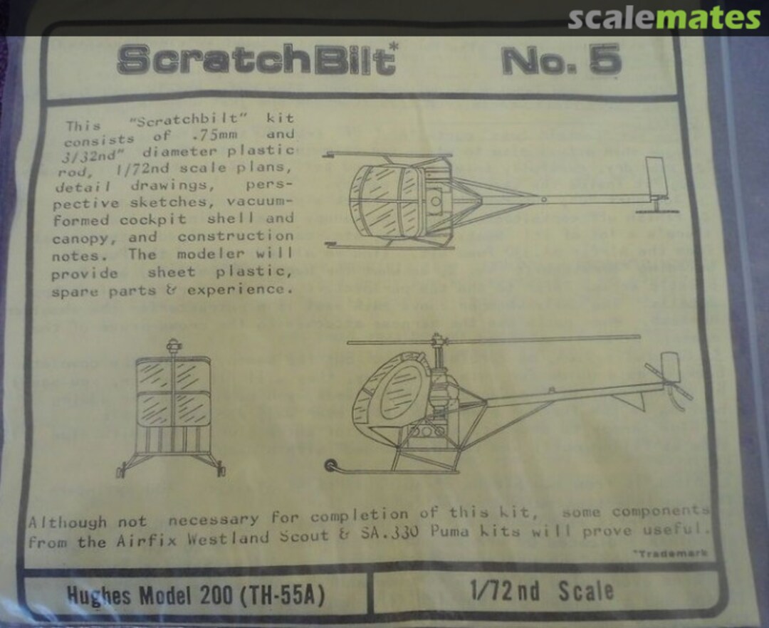 Boxart Hughes Model 169 / TH-55 Osage 5 ScratchBilt