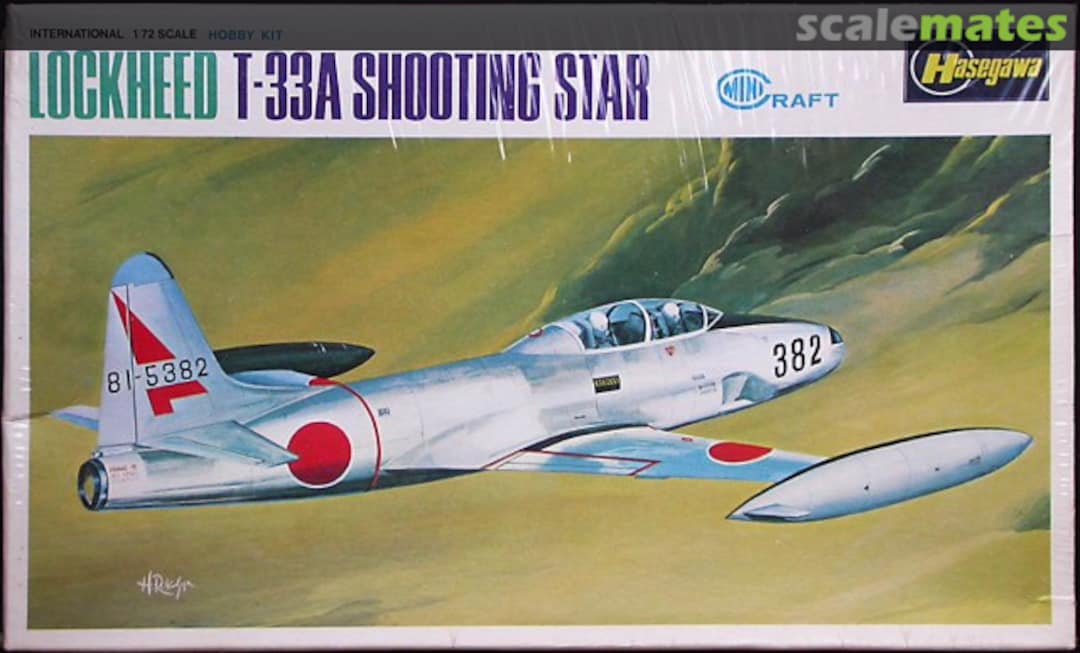 Boxart Lockheed T-33A Shooting Star JS-038 Minicraft Hasegawa