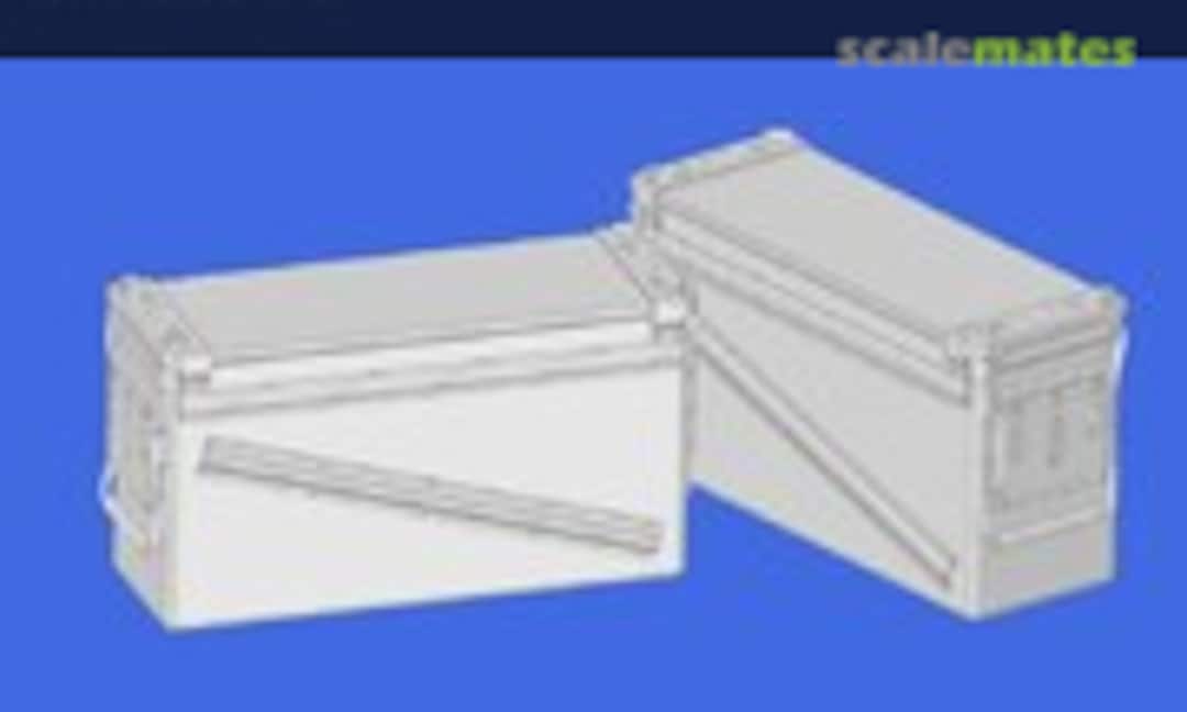 1:35 US Army Pa-120 40mm Ammo Box (x2) (3D MicroCosmos MC-35-33) MC-35-33