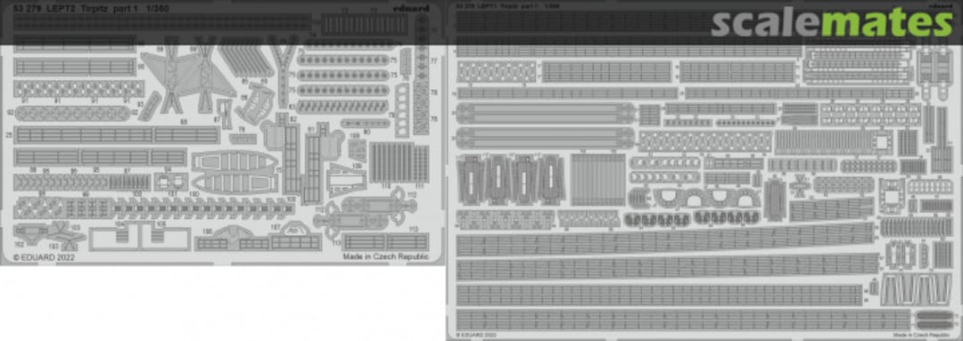 Boxart Tirpitz part 1 TRUMPETER 53279 Eduard Boxart Tirpitz part 1 TRUMPETER 53279 Eduard