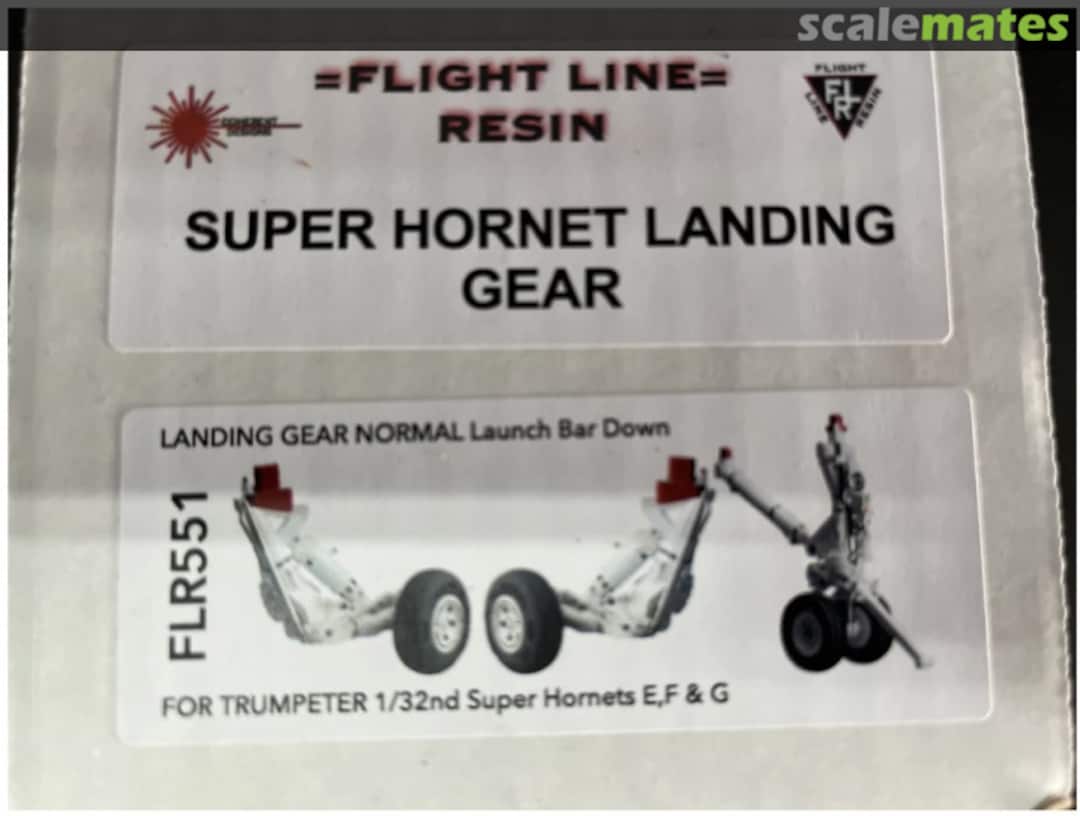 Boxart F/A-18E/F/G Landing Gear set with Launch Bar down FLR551 Flight Line Resin Boxart F/A-18E/F/G Landing Gear set with Launch Bar down FLR551 Flight Line Resin