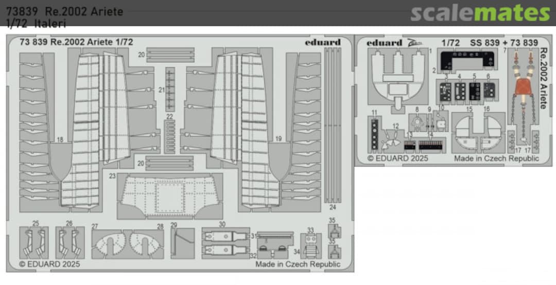 Boxart Re.2002 Ariete detail set 73839 Eduard Boxart Re.2002 Ariete detail set 73839 Eduard