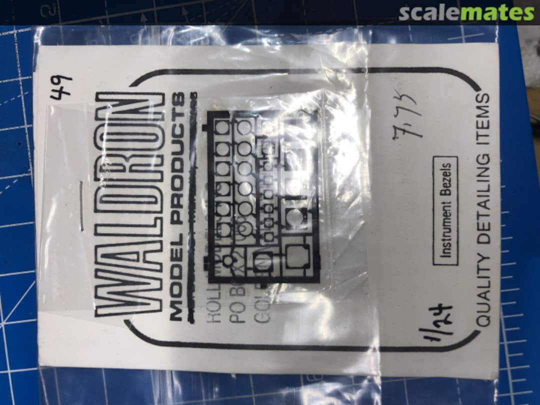 Boxart Instrument Bezels WRP24-049 Waldron Model Products