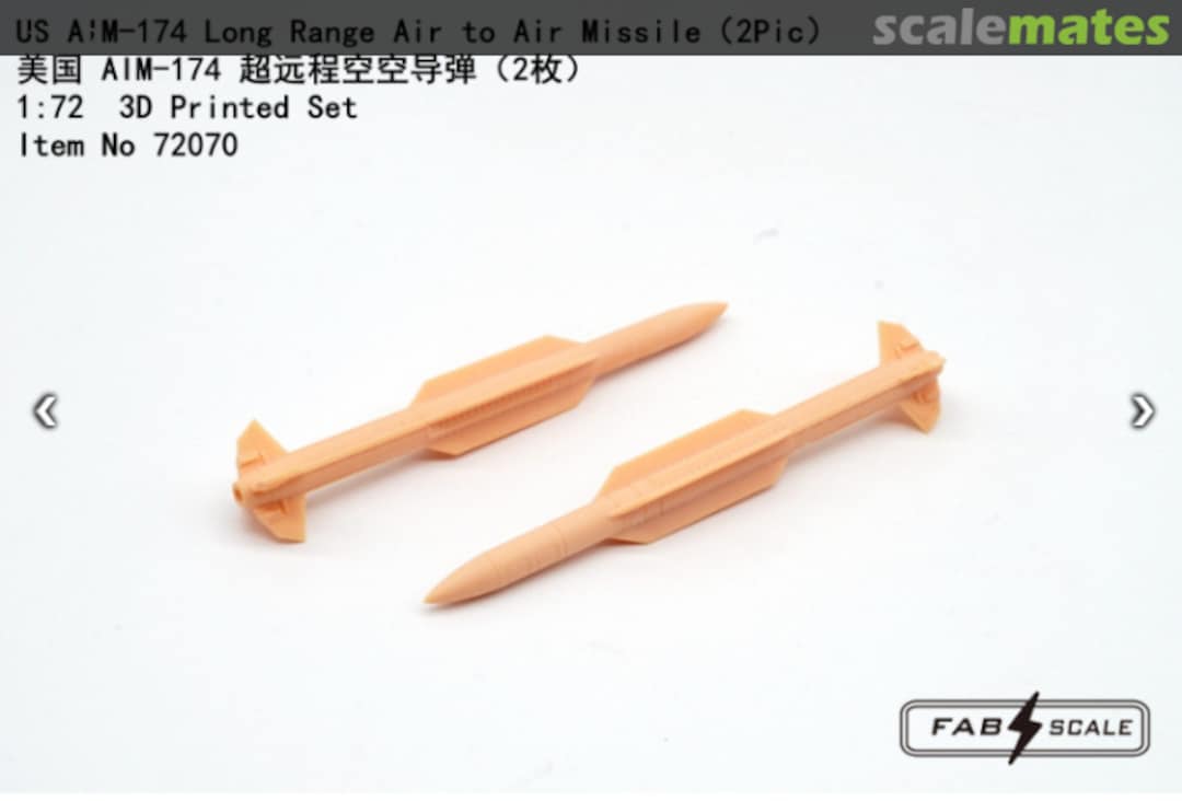 Boxart US AIM-174 Long Range Air to Air Missile Fa72070 Fab Scale Boxart US AIM-174 Long Range Air to Air Missile Fa72070 Fab Scale