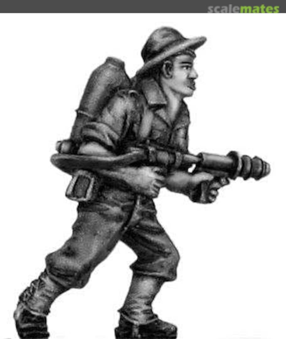 Boxart Australian infantry with flamethrower, slouch hat Eureka Miniatures Boxart Australian infantry with flamethrower, slouch hat Eureka Miniatures
