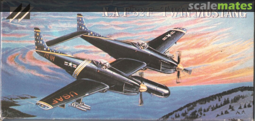 Boxart N.A. F-82F Twin Mustang 72-001 Technika