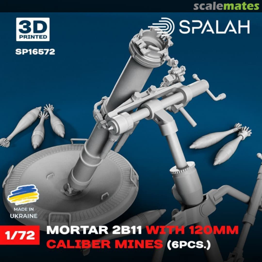 Boxart 120mm 2B11 mortar with mines (6 psc.) SP16572 Spalah
