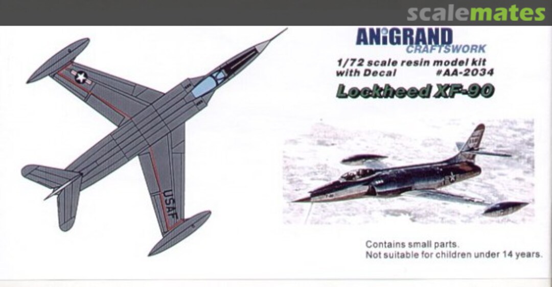 Boxart Lockheed XF-90 AA-2034 Anigrand Craftswork Boxart Lockheed XF-90 AA-2034 Anigrand Craftswork