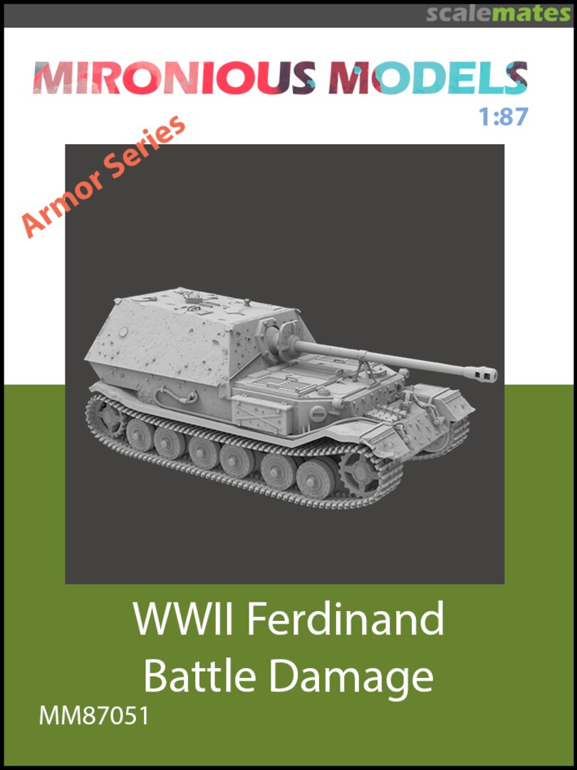Boxart German WWII Ferdinand - Battle Damage MM87051 Mironious Models Boxart German WWII Ferdinand - Battle Damage MM87051 Mironious Models