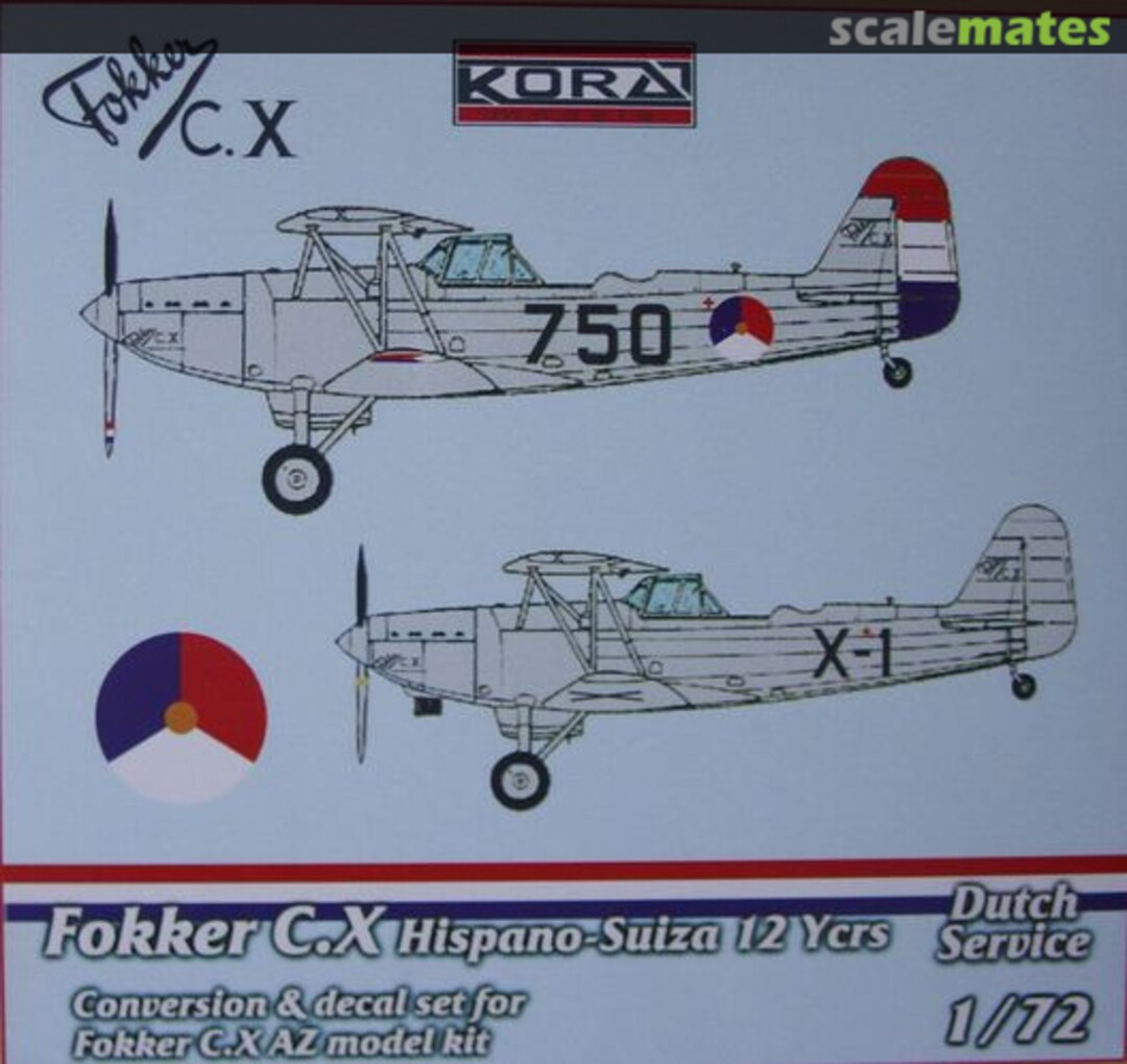 Boxart Fokker C.X C7256 Kora Models Boxart Fokker C.X C7256 Kora Models