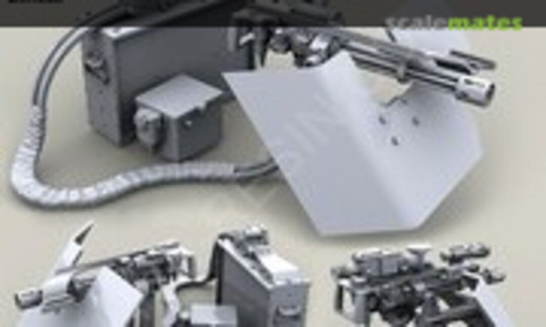 1:35 M134D Minigun with picatinny top rail on high adjustable pedestal and cute GPK armour shield with late barrel clamp (Live Resin LRE-35062) LRE-35062