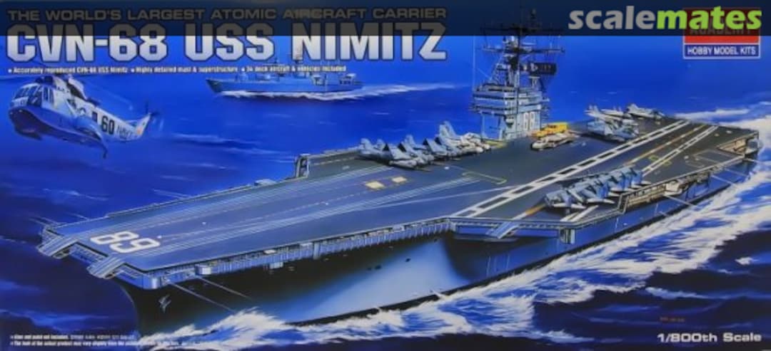 Boxart CVN-68 USS Nimitz 14213 Academy Boxart CVN-68 USS Nimitz 14213 Academy