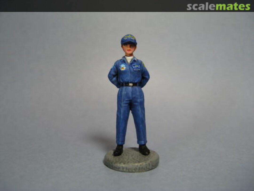 Boxart Female Mechanic Of The Blue Impulse MS-001 Aurora Model Boxart Female Mechanic Of The Blue Impulse MS-001 Aurora Model