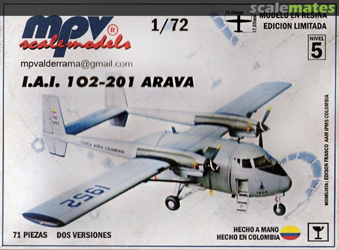 Boxart 102-201 ARAVA 0000 MPV Scale Models