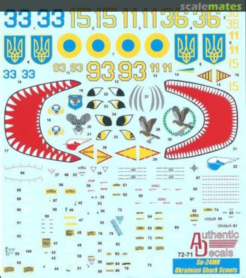 Boxart Su-24 Fencer 72-71 Authentic Decals Boxart Su-24 Fencer 72-71 Authentic Decals
