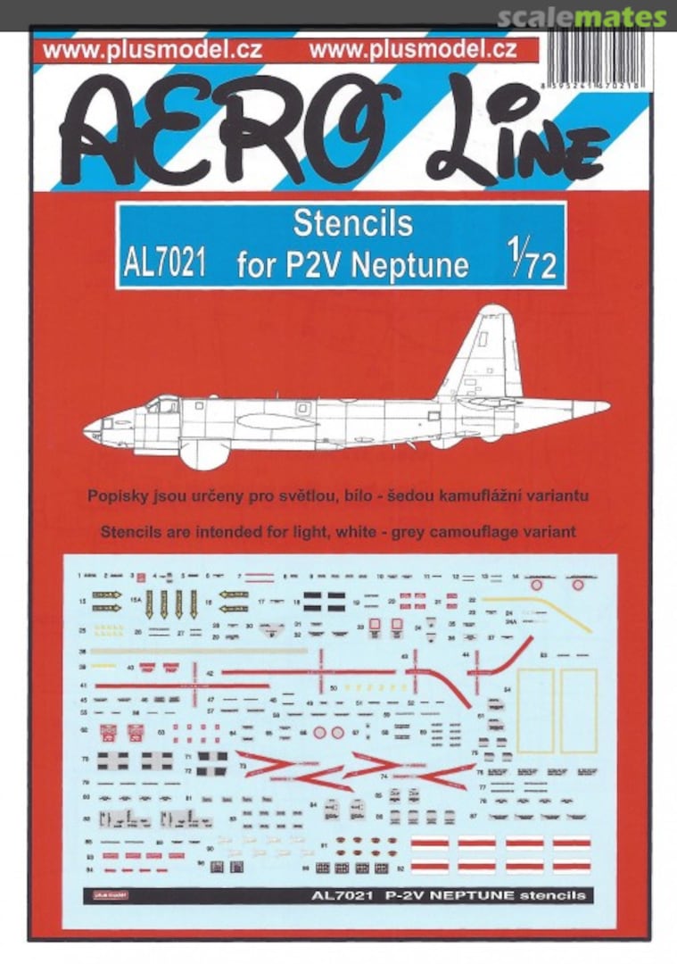 Boxart Lockheed P2V Neptune - Stencils AL7021 PlusModel Boxart Lockheed P2V Neptune - Stencils AL7021 PlusModel