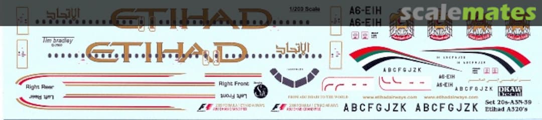 Boxart Airbus A320-212, A320-232 20-A3N-39 Draw Decal Boxart Airbus A320-212, A320-232 20-A3N-39 Draw Decal