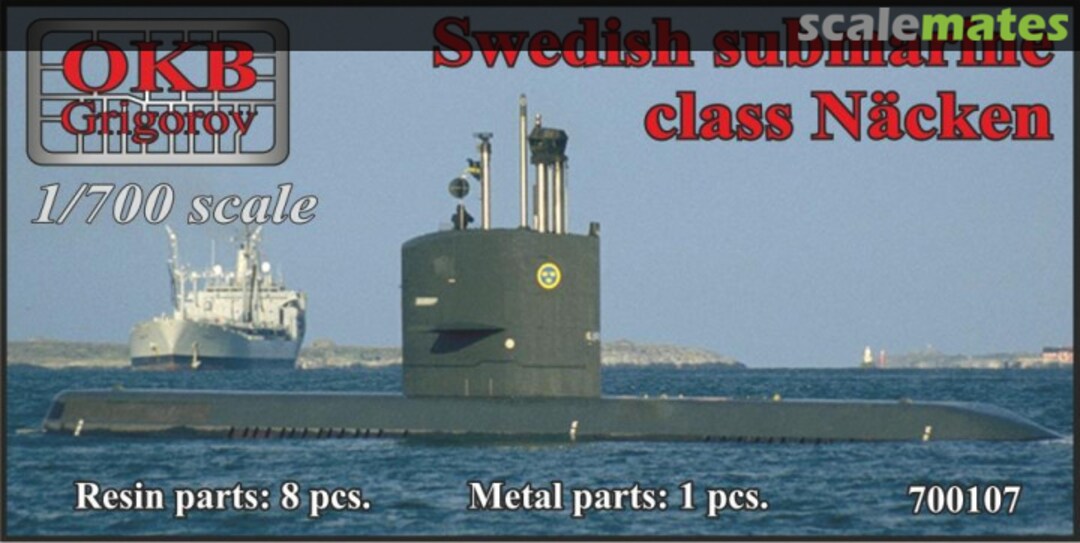 Boxart Swedish submarine class Näcken 700107 OKB Grigorov