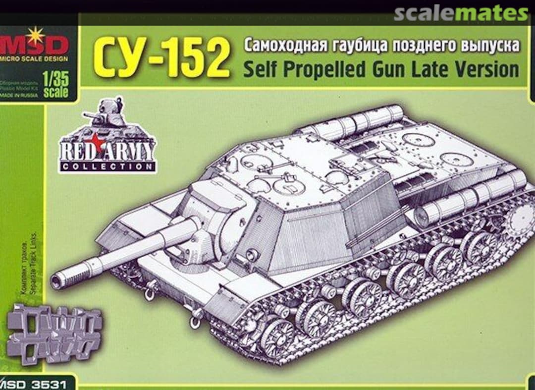 Boxart SU-152 late version 3531 MSD Micro Scale Design Boxart SU-152 late version 3531 MSD Micro Scale Design