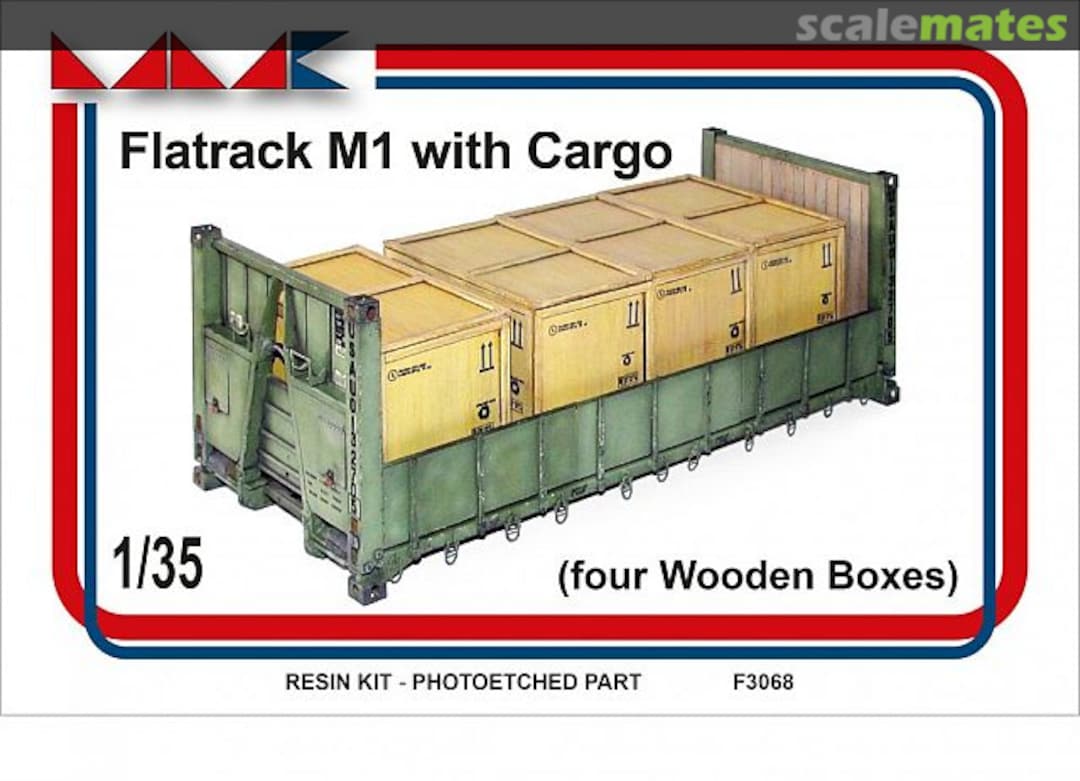 Boxart Flatrack M1 with Cargo F3068 MMK Boxart Flatrack M1 with Cargo F3068 MMK