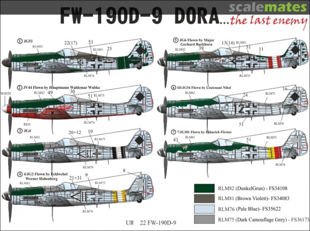 Boxart FW-190D Last Enemy UR4822 UpRise Decal Boxart FW-190D Last Enemy UR4822 UpRise Decal