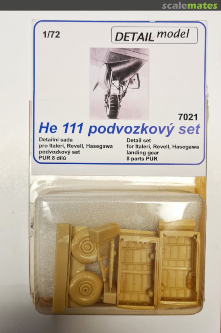 Boxart He 111 Landing gear / podvozkový set 7021 DETAIL model Boxart He 111 Landing gear / podvozkový set 7021 DETAIL model