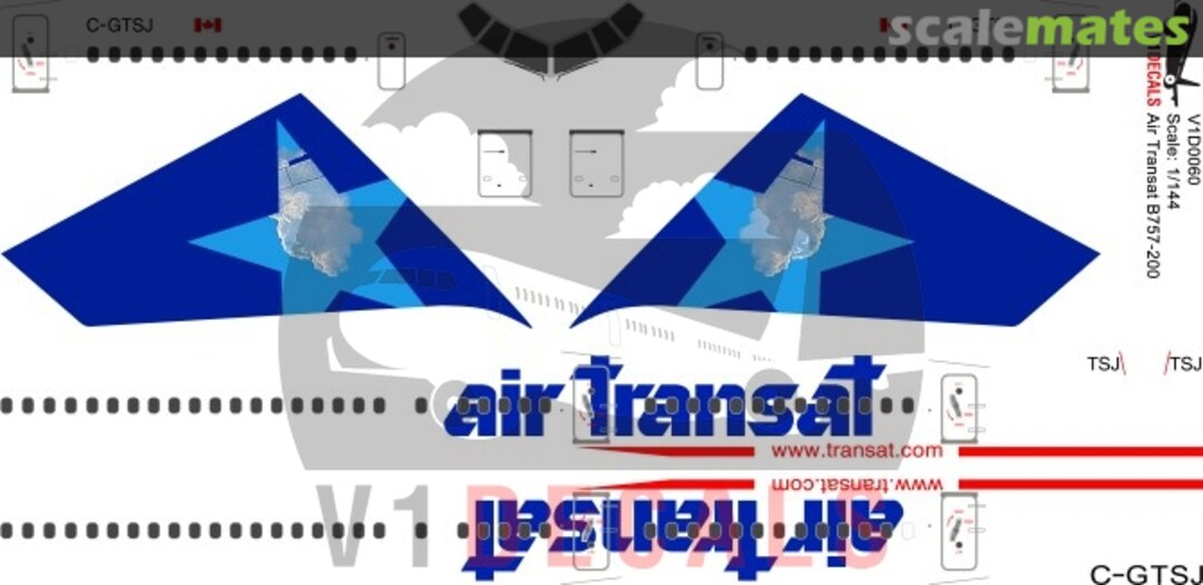 Boxart Air Transat Boeing 757-200 V1D0060-144 V1 Decals