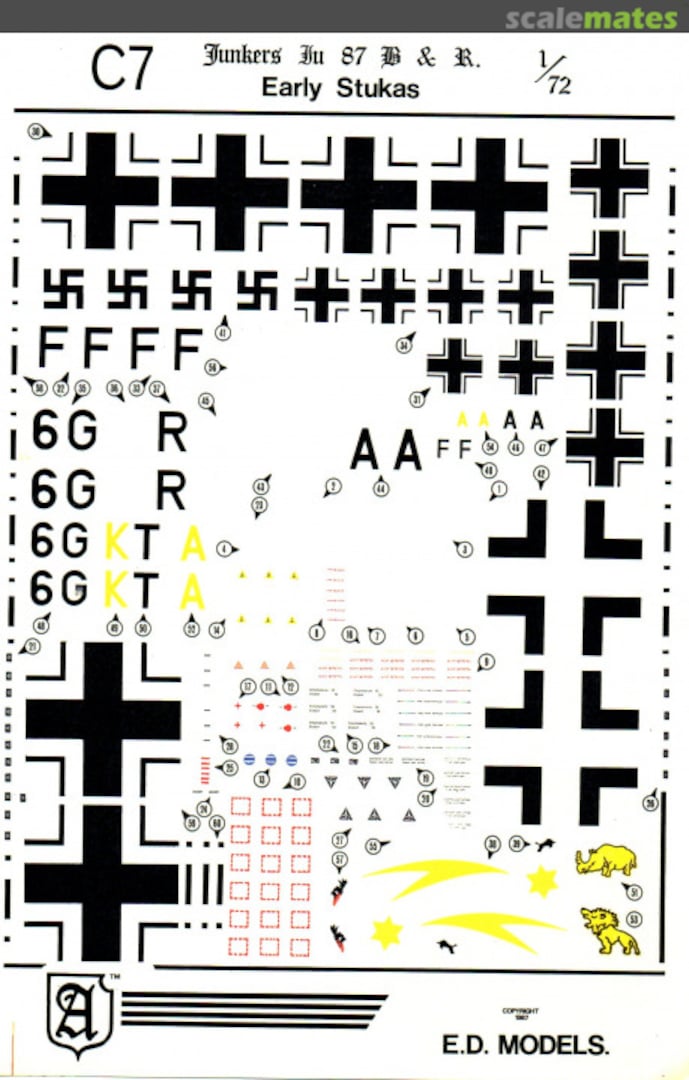Boxart Early Stukas C7 E.D.Models Boxart Early Stukas C7 E.D.Models