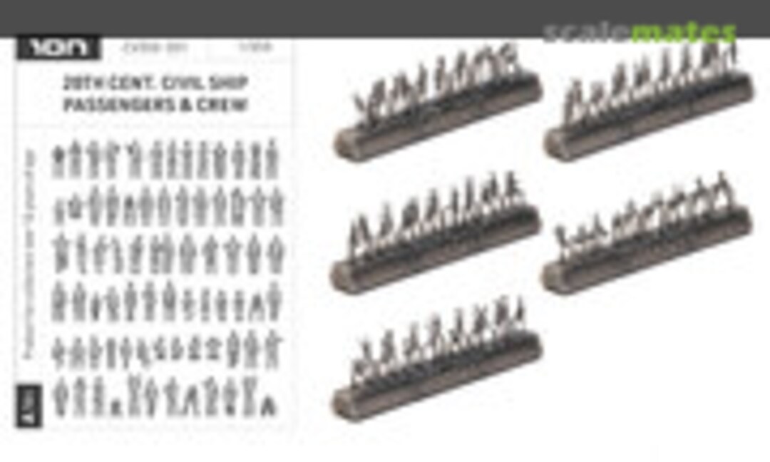 1:350 20th Century Civil Ship Passengers & Crew (ION Model CV350-001) CV350-001