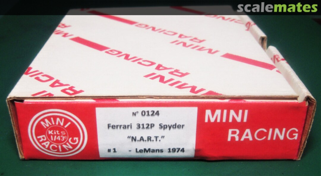 Boxart Ferrari 312P Spyder 0124 Mini Racing Boxart Ferrari 312P Spyder 0124 Mini Racing