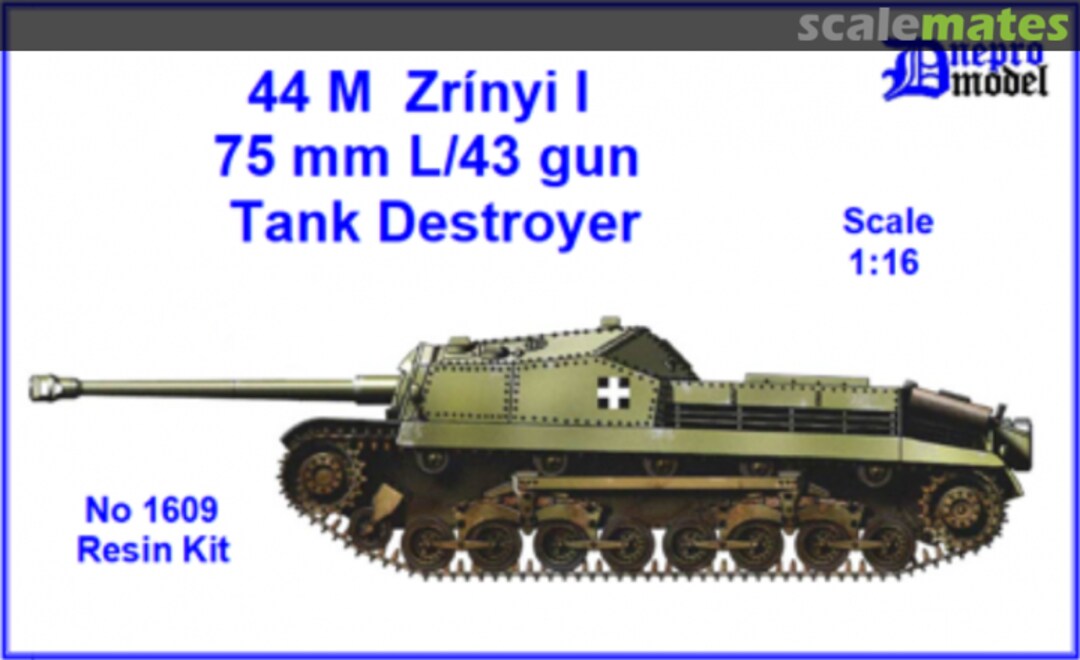 Boxart 44M Zrínyi I 75mm L/43 Gun Tank Destroyer 1609 Dnepro Model Boxart 44M Zrínyi I 75mm L/43 Gun Tank Destroyer 1609 Dnepro Model